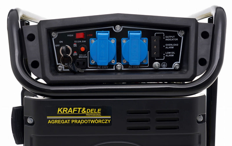 Generator curent invertor Kraft & Dele KD194 putere 4.8 kW benzina rezervor 15 L monofazat 230 V