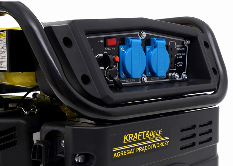 Generator curent invertor Kraft & Dele KD194 putere 4.8 kW benzina rezervor 15 L monofazat 230 V