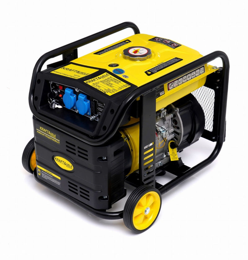 Generator curent invertor Kraft & Dele KD194 putere 4.8 kW benzina rezervor 15 L monofazat 230 V 1l ulei