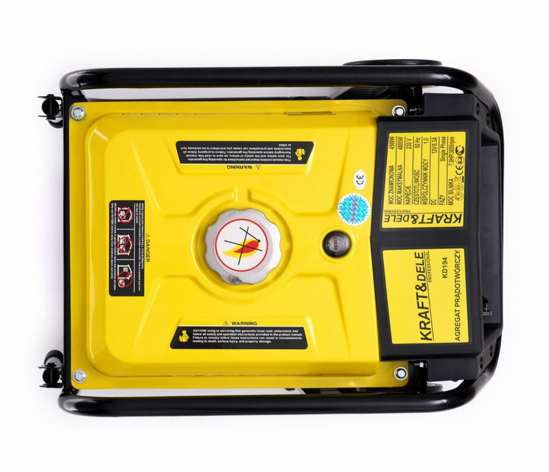 Generator curent invertor Kraft & Dele KD194 putere 4.8 kW benzina rezervor 15 L monofazat 230 V