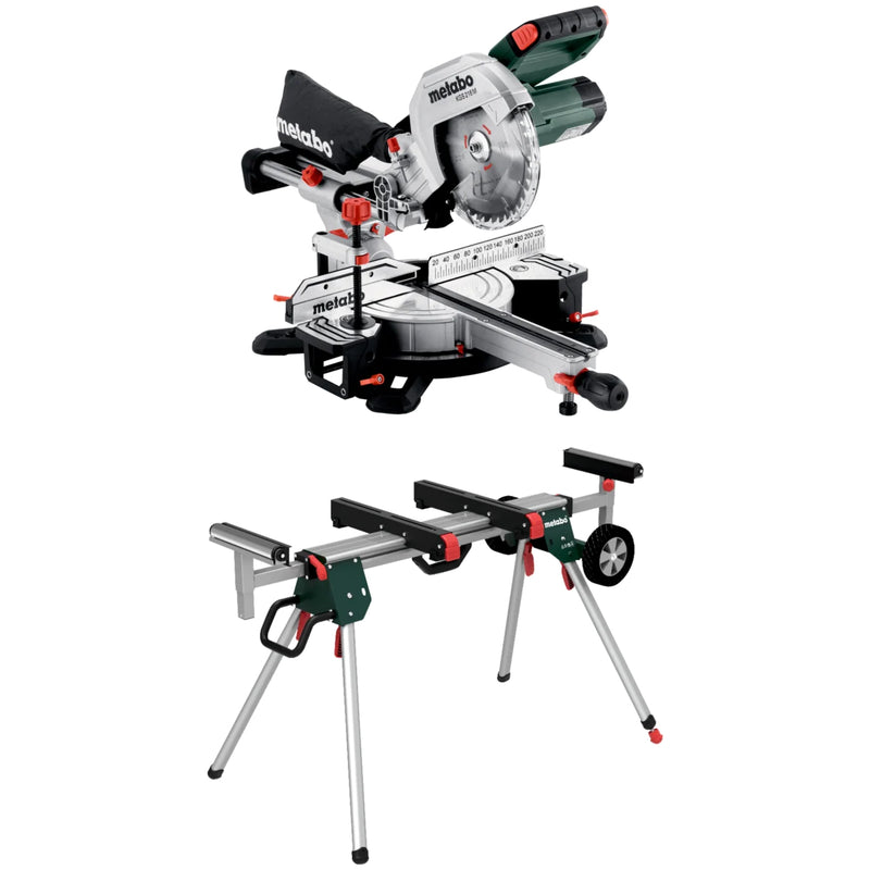 Pachet Fierastrau de debitat METABO KGS 216M + Suport fierastrau de debitat METABO KSU251