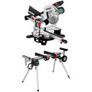 Pachet Fierastrau de debitat METABO KGS 254M putere 1800 W turatie 4500 rpm + Suport fierastrau de debitat METABO KSU251
