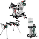 Pachet Fierastrau de debitat METABO KGS 254M putere 1800 W turatie 4500 rpm + Suport fierastrau de debitat METABO KSU251 + Aspirator rumegus METABO SPA1200