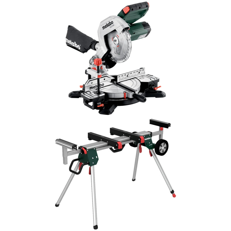 Pachet Fierastrau de debitat METABO KS 216 M + Suport fierastrau de debitat METABO KSU251