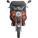 Tricicleta electrica KUBA ECOPIKAP fara permis autonomie 70 Km viteza 25 km/h  bena 105 x 60 cm basculabila putere 1500W acumulatori 72v/20Ah culoare visinie