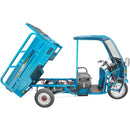 Tricicleta electrica KUBA GL 35000 cu cabina fara permis viteza maxima 25 km/h autonomie 70 km putere 1500W acumulatori 72V/58Ah-Alb