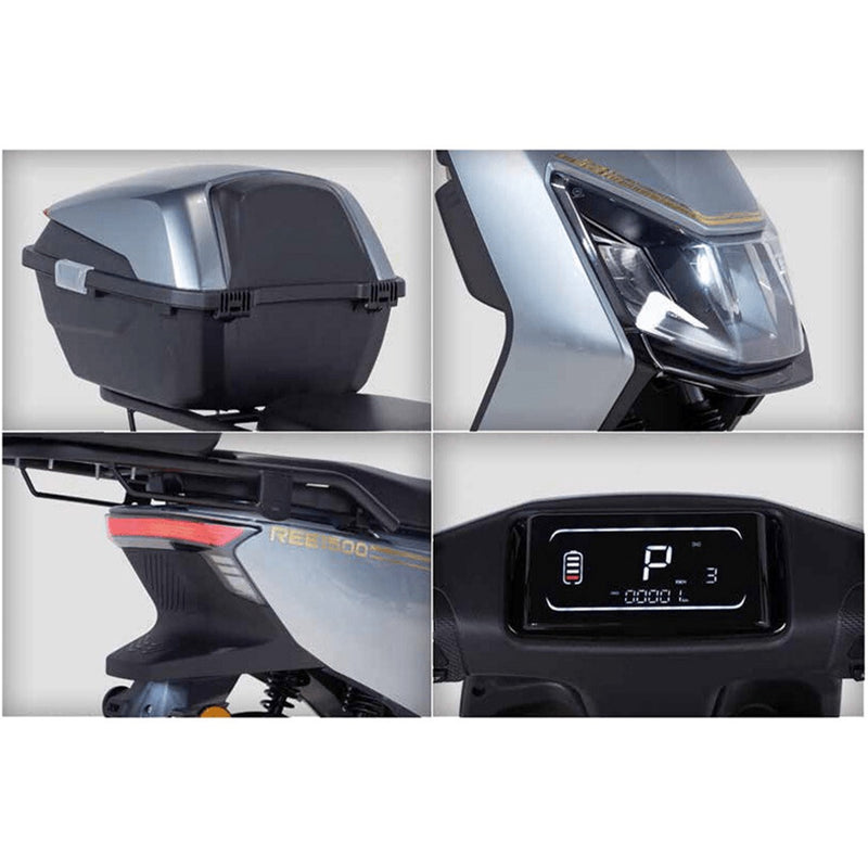 Scuter electric KUBA REE1500 viteza maxima 45 km/h autonomie 70 km putere 1000W acumulatori 60v/20Ah