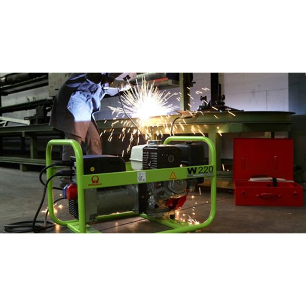 Generator portabil de curent si sudura Pramac W220 trifazat 6.1 kVA curent sudura 40-220 A