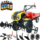 Motocultor ProGARDEN Campo 1273 Alpine motor 12 CP diesel Euro V 2+1 viteze latime lucru 162 cm roti 6.00-12 pornire electrica 2 prize putere roti metal plug arat rarita reglabila plug cartofi cultivator plug reversibil remorca 5l ulei
