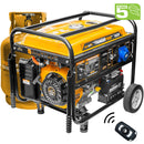 Generator 7.5 kW cu automatizare ATS AgroPro THUNDER 7500 benzina GPL pornire electrica telecomanda rezervor 25 L monofazat Euro 5 sistem transport cu roti si manere