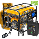 Generator 7.5 kW cu automatizare ATS AgroPro THUNDER 7500 benzina GPL pornire electrica telecomanda rezervor 25 L monofazat Euro 5 sistem transport cu roti si manere