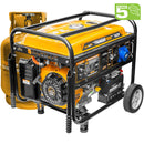 Generator 7.5 kW AgroPro THUNDER 7500 benzina GPL pornire electrica telecomanda rezervor 25 L monofazat Euro 5 sistem transport cu roti si manere permite automatizare ATS