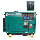 Generator de curent diesel Greenfield LDG6500S_EUROV cu carcasa insonorizanta stationar monofazat 5.5 kVA automatizare