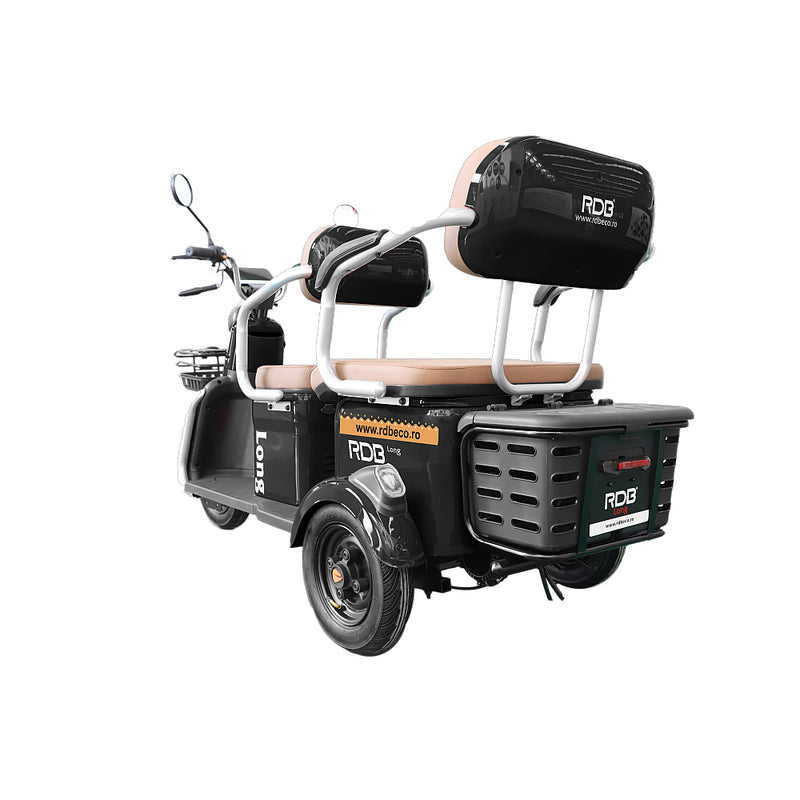 Tricicleta electrica RDB LONG fara permis 2000W 25km/h rosu