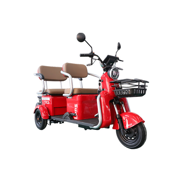 Tricicleta electrica RDB LONG fara permis 2000W 25km/h rosu