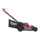 Masina gazon Milwaukee M18 F2LM53-122 autopropulsata M18 FUEL™ 2 acumulatori 12 Ah 18V latime lucru 53 cm volum cos 70 l  3 in 1 centralizata 7 trepte faruri frontale