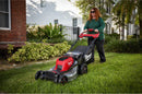 Masina gazon Milwaukee M18 F2LM53-122 autopropulsata M18 FUEL™ 2 acumulatori 12 Ah 18V latime lucru 53 cm volum cos 70 l  3 in 1 centralizata 7 trepte faruri frontale