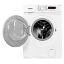 Masina de spalat rufe slim Albatros AWM1265 6 kg 1000 rpm clasa E adancime 40 cm afisaj electronic termostat reglabil auto-echilibrare tambur curatare tambur pornire intarziata alb