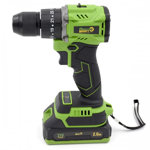 Masina de gaurit si insurubat cu percutie cu acumulator 21V Master Kraft MDK-21UBL (Brushless)