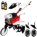 Motosapa Media Line MS 6580 motor 7 CP latime lucru 80 cm 2+1 viteze freze rarita fixa fara roti cauciuc roti metal plug arat rarita reglabila 2l ulei