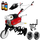 Motosapa Media Line MS 6580 motor 7 CP latime lucru 80 cm 2+1 viteze freze rarita fixa fara roti cauciuc roti metal cultivator 2l ulei