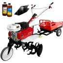 Motosapa Media Line MS 6580 motor 7 CP latime lucru 80 cm 2+1 viteze freze rarita fixa fara roti cauciuc remorca 2l ulei