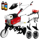 Motosapa Media Line MS 6580 motor 7 CP latime lucru 80 cm 2+1 viteze freze rarita fixa fara roti cauciuc roti metal plug arat rarita reglabila plug cartofi cultivator remorca 2l ulei