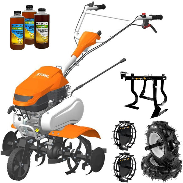 Motosapa STIHL MH 600 6CP 78cm 60kg roti cauciuc roti metal cultivator uleiuri