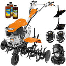 Motosapa STIHL MH 700 motor 7 CP benzina 2+1 viteze latime lucru 98-121 cm freze roti cauciuc 4.00x8" roti metal rarita reglabila 4l ulei