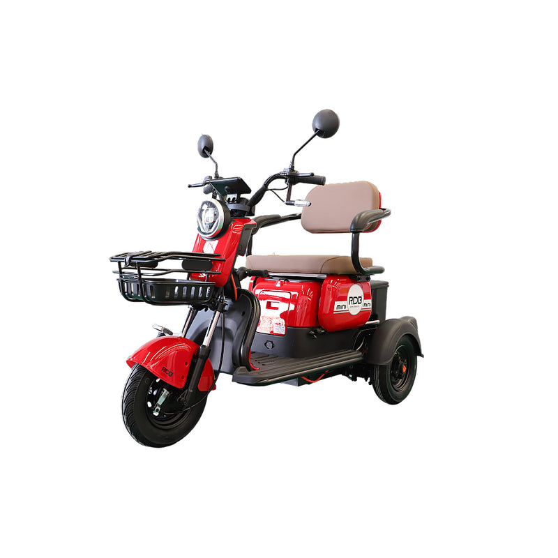 Tricicleta electrica RDB MINI fara permis 2000W 25km/h rosu
