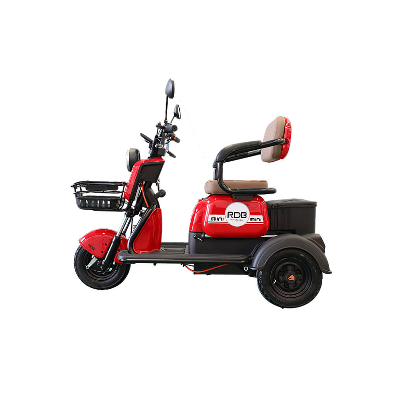 Tricicleta electrica RDB MINI fara permis 2000W 25km/h negru