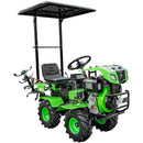 Minitractor RDB BD192E hidraulic 4x4 motor 11CP diesel 3+1 viteze latime lucru 135 cm 4 freze roti 19x7.00-8" semicabina