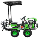 Minitractor RDB BD192E hidraulic 4x4 motor 11CP diesel 3+1 viteze latime lucru 135 cm 4 freze roti 19x7.00-8" semicabina remorca