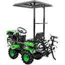 Minitractor RDB BD192E hidraulic 4x4 motor 11CP diesel 3+1 viteze latime lucru 135 cm 4 freze roti 19x7.00-8" semicabina remorca