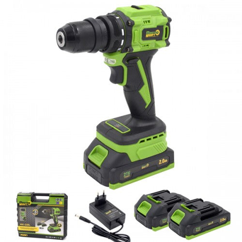 Masina de gaurit si insurubat cu acumulator 21V Master Kraft MK-21BL (Brushless)