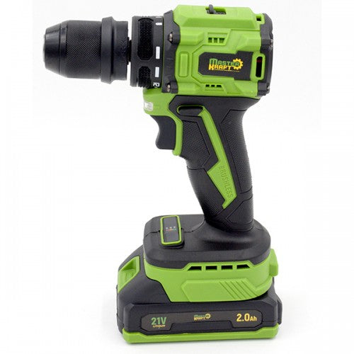 Masina de gaurit si insurubat cu acumulator 21V Master Kraft MK-21BL (Brushless)