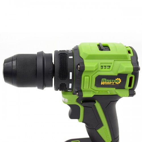 Masina de gaurit si insurubat cu acumulator 21V Master Kraft MK-21BL (Brushless)