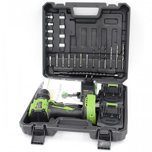 Masina de gaurit si insurubat cu acumulator 21V Master Kraft MK-21BL (Brushless)