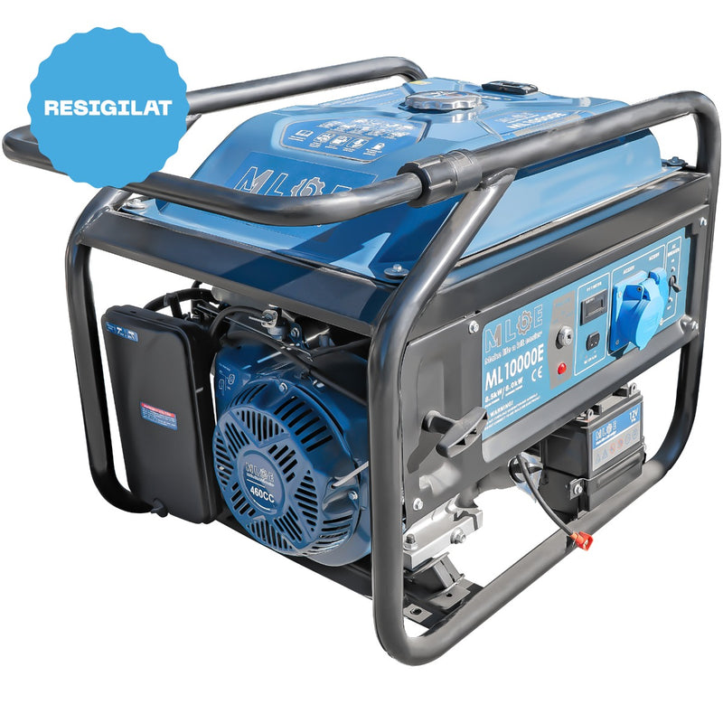 RESIGILAT: Generator curent MLBE ML 10000E putere 8.5 kW 230V monofazat benzina pornire electrica AVR
