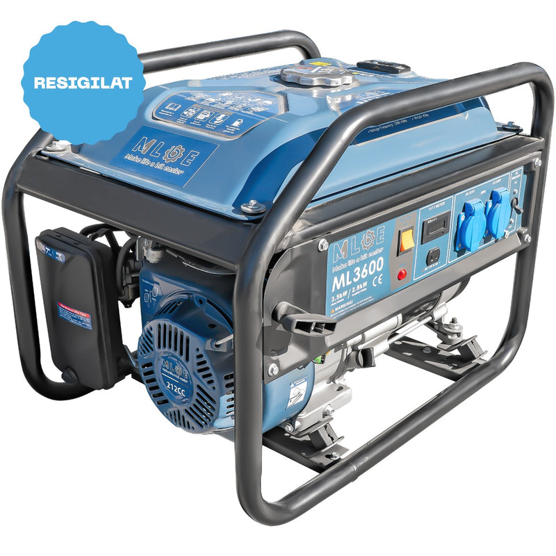 Generator curent MLBE ML 3600 putere 3.5 kW 230V monofazat benzina pornire manuala AVR