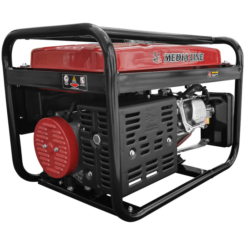 Generator curent MEDIA LINE MLG 3500E/2 putere 3kW 230V benzina pornire electrica AVR