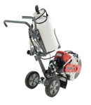 Masina de taiat beton si asfalt MediaLina MLT 74350 motor 4.7 CP diametru disc 350 mm adancime de taiere 120 mm + Kit carucior cu bazin de apa