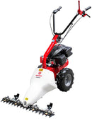 Motocoasa cu lama Rotakt ROMTC87 motor Loncin 3.9 CP bara de cosire Europa 87 cm roti cauciuc pline 13x5.00-6 sistem brevetat dubla lama