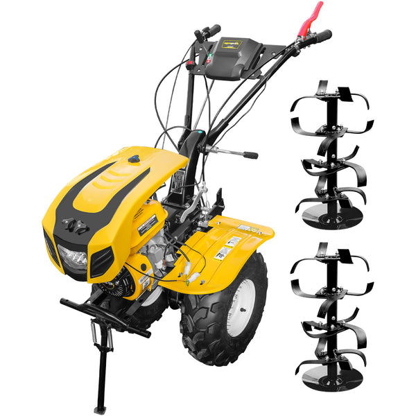 Motocultor AgroPro HS 1000B NEW-1 motor 8 CP benzina EURO V 2+1 viteze latime lucru 115 cm freze 2+1+1 roti ATV 19x7-8 capota cu far