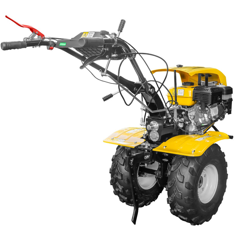 Motocultor AgroPro HS 1000B NEW-1 motor 8 CP benzina EURO V 2+1 viteze latime lucru 115 cm freze 2+1+1 roti ATV 19x7-8 capota cu far