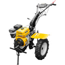 Motocultor AgroPro HS 1100D motor 16 CP benzina EURO V 2+1 viteze latime lucru 135 cm freze 2+1+1 roti 5.00-12 roti metal plug arat rarita reglabila plug cartofi cultivator plug reversibil remorca 5l ulei