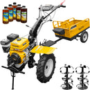 Motocultor AgroPro HS 1100D motor 16 CP benzina EURO V 2+1 viteze latime lucru 135 cm freze 2+1+1 roti 5.00-12 remorca 5l ulei