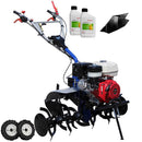 Motocultor AGT 13000 PREMIUM motor Honda GX340 11 CP latime lucru 120 cm 2+1 viteze freze rarita fixa roti cauciuc 5.00-12 roti metal plug arat rarita reglabila plug cartofi 6.2l ulei