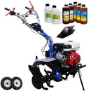 Motocultor AGT 9000 PREMIUM motor Honda GX270 9 CP latime lucru 90 cm 2+1 viteze freze rarita fixa roti cauciuc 5.00-12 6.2l ulei