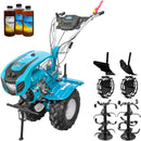 Motocultor DKD 1000B NEW 1 motor 7.5 CP benzina 2+1 viteze freze 60-120 cm roti ATV 19/7-8 capota far LED roti metal plug arat rarita reglabila 3l ulei